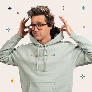 Good Mythical Morning ‘Be Your Mythical Best’ Embroidered Hoodie